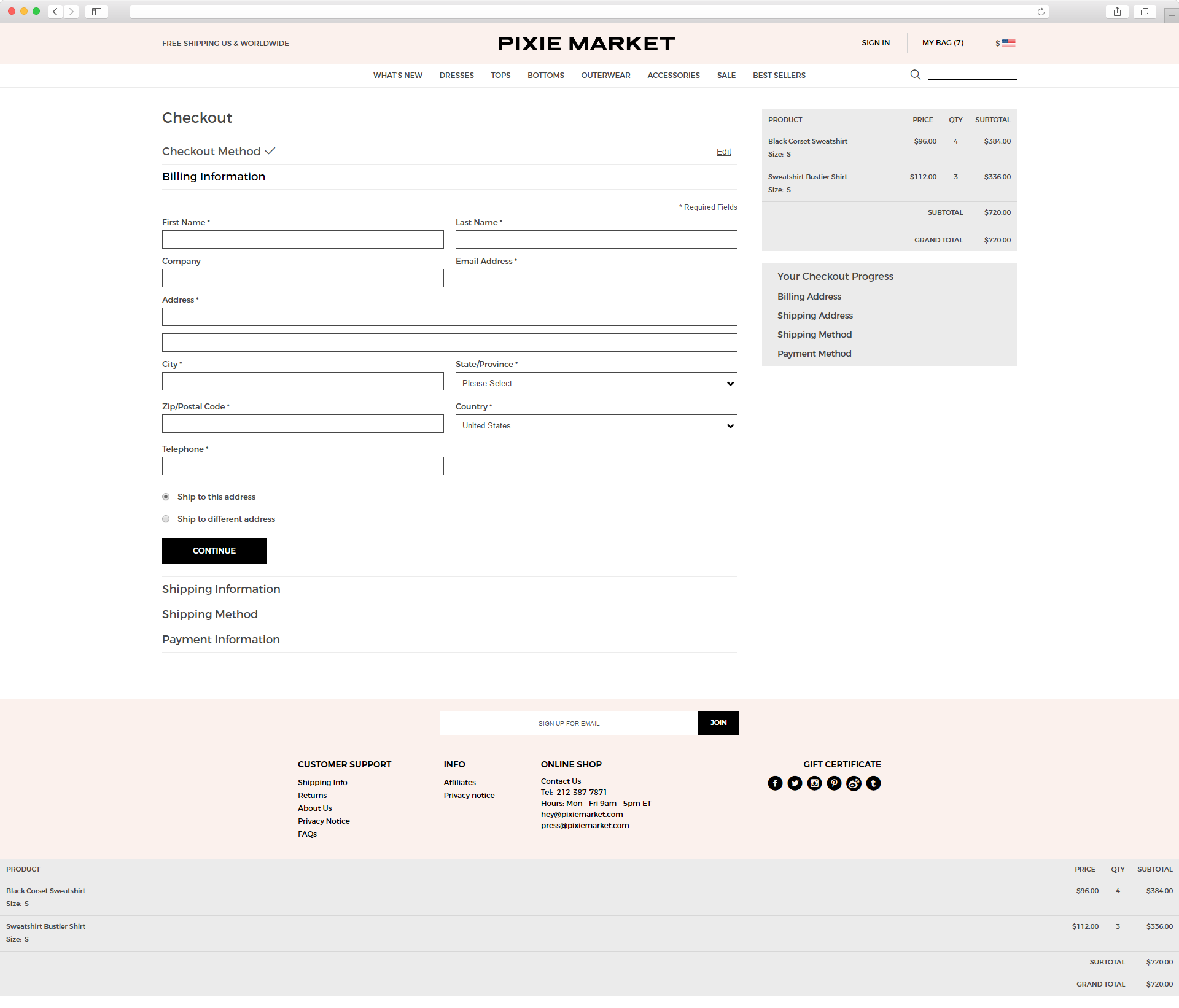 pixiemarket_checkout