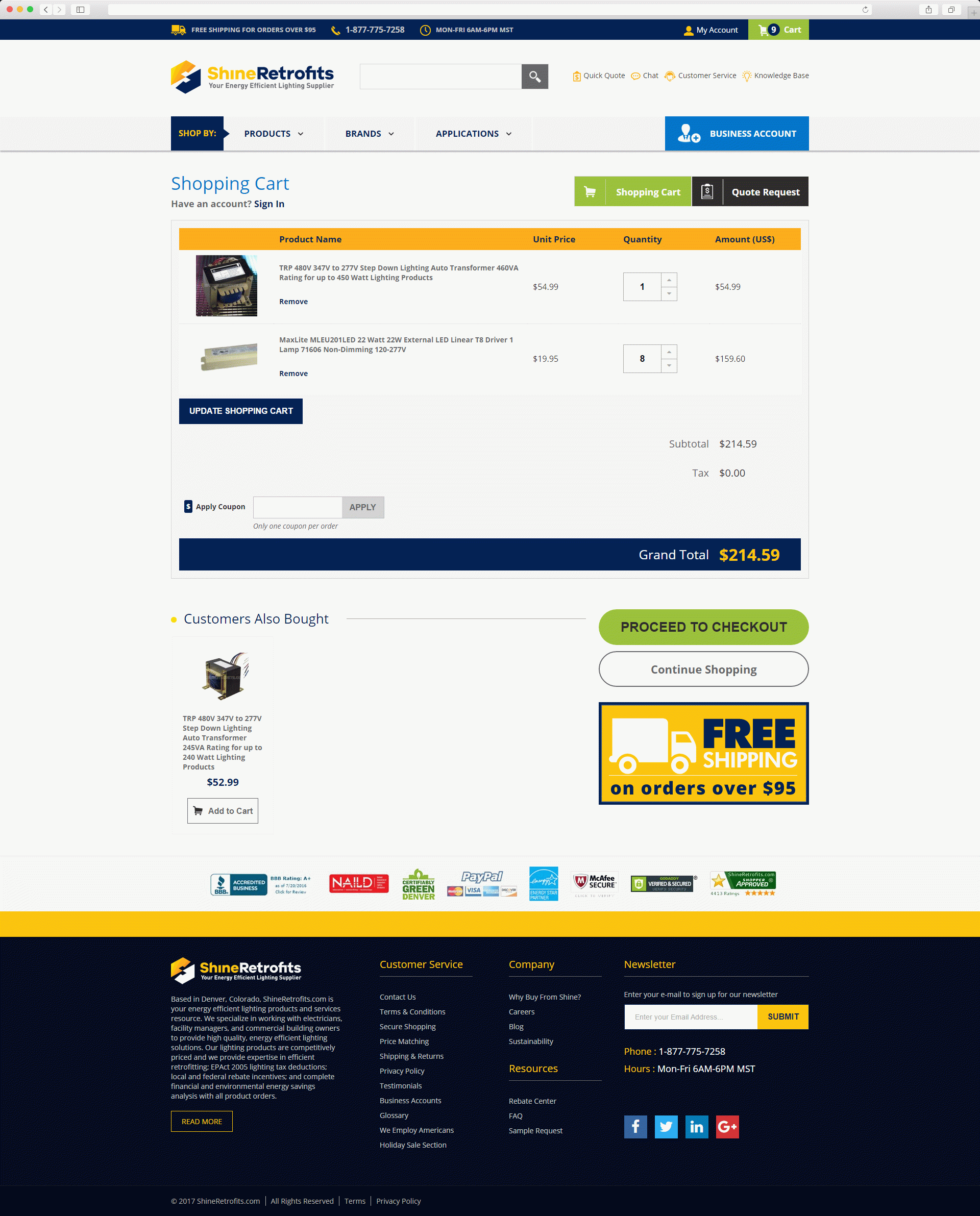 shineretrofits_cart